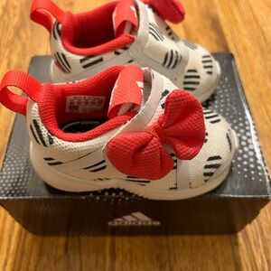 Adidas Kids' Red and White Minnie Mouse Shoes